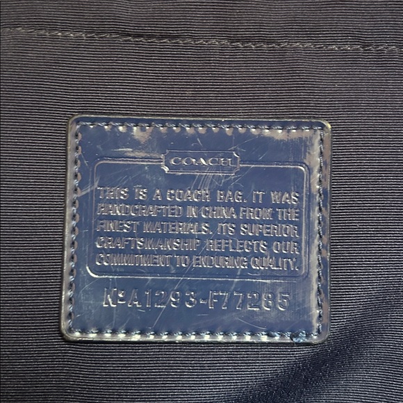 COACH Printed Vinyl Duffle Overnight Bag - Picture 8 of 14